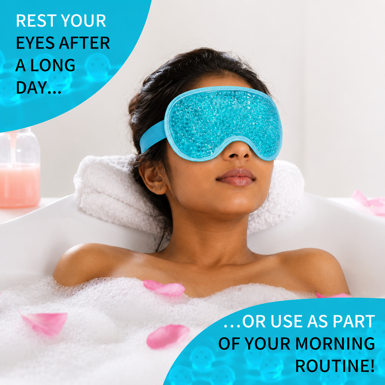 Eye Mask for Puffy Eyes Reusable Hot Cold Therapy Gel Eye Mask PACK OF 1